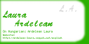 laura ardelean business card